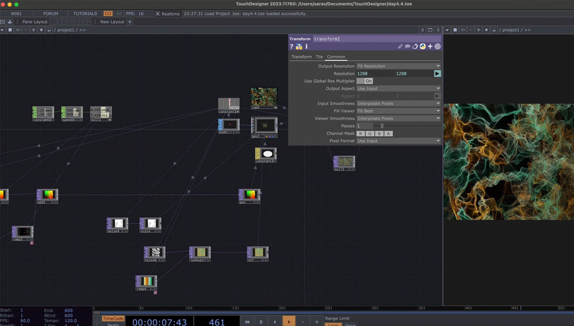 Experiments – TouchDesigner