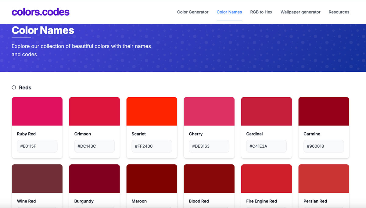 https://colors.codes/